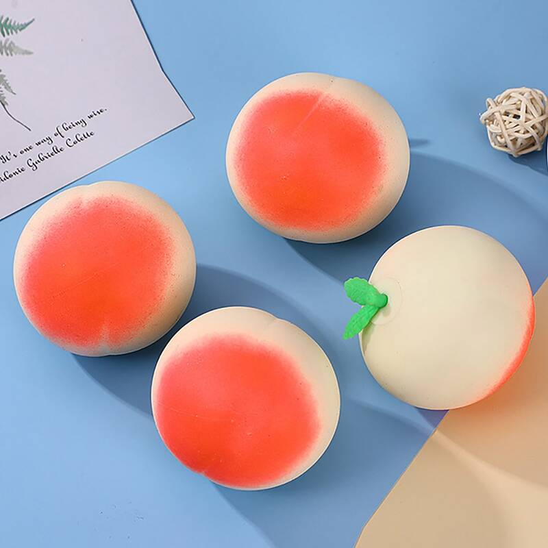 

1pc Peach Shaped Squeeze Toy, Pink