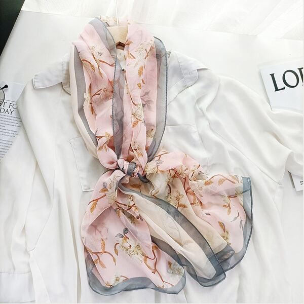 

Flower Print Scarf, Multicolor