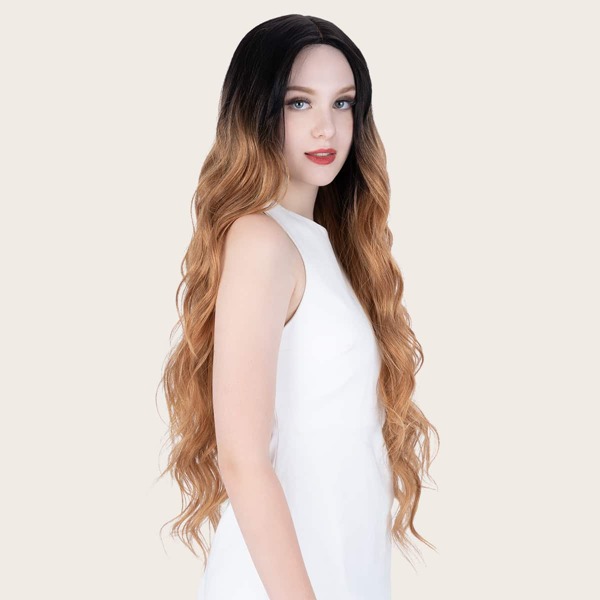 

Ombre Long Curly Wig, Multicolor