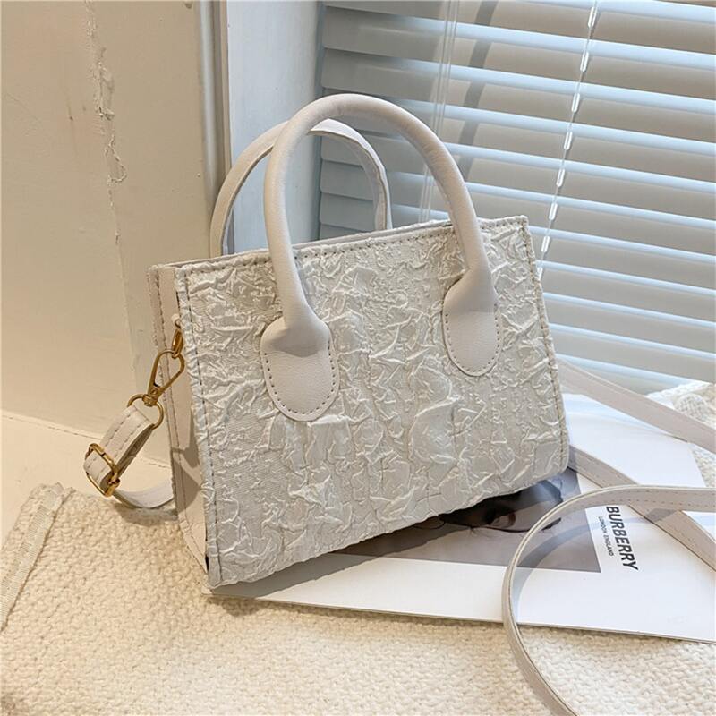 

Minimalist Satchel Bag, White