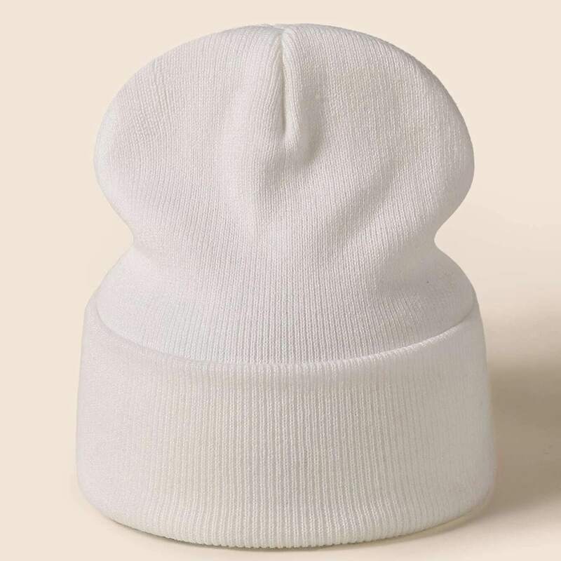 

1pc Plain Beanie, White