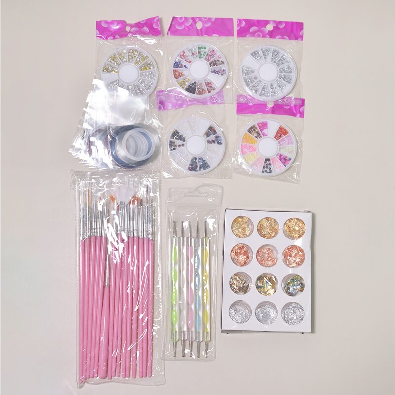 

47pcs Nail Art Tool Set, Pink