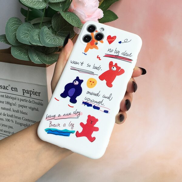 

Cartoon Bear Phone Case, Multicolor