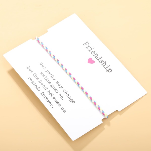 

Colorful Braided Bracelet, Multicolor