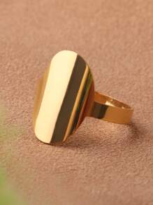 Anillo de acero inoxidable - Amarillo Oro - Ver 1