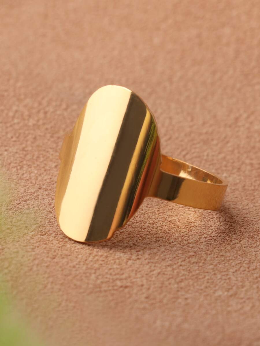 Anillo de acero inoxidable - Amarillo Oro - Ver 1