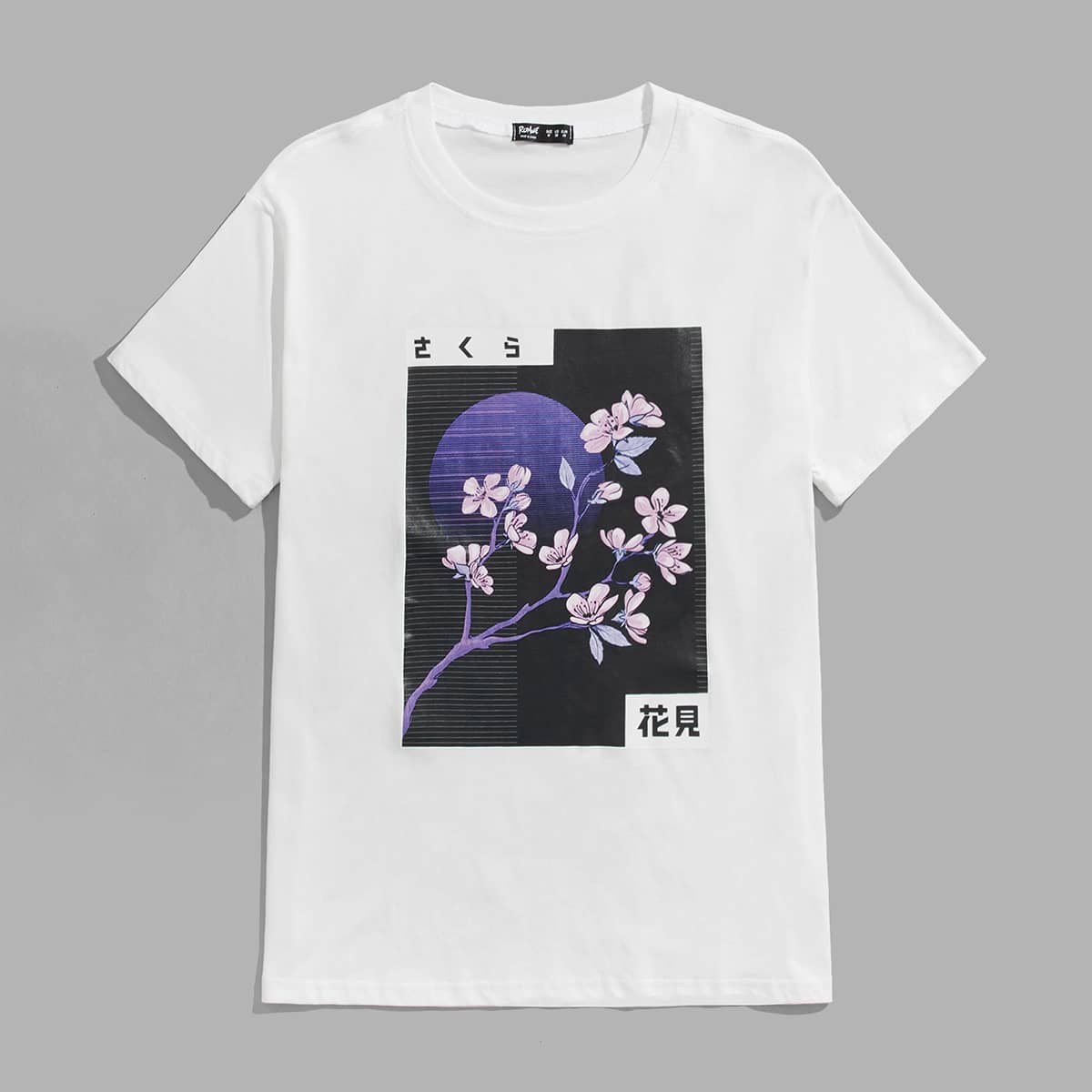 

Guys Floral Graphic Tee, White