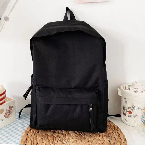 

Minimalist Pocket Front Backpack, Black