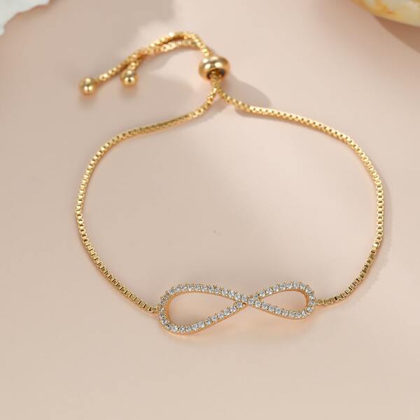

18K Gold Plated Zircon Decor Bracelet