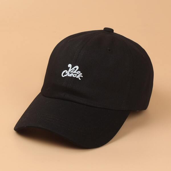 

Letter Graphic Baseball Cap, Black