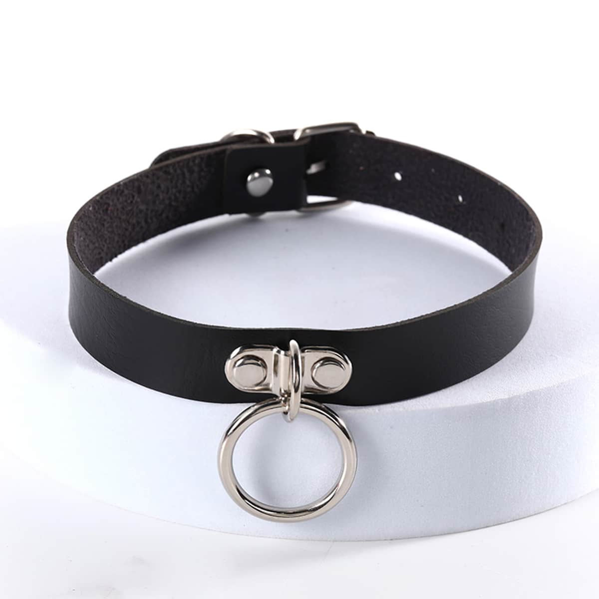 

Ring Decor Choker, Black