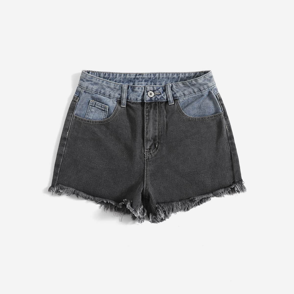 

Distressed Denim Shorts, Multicolor