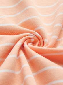 LUVLETTE Top tank con estampado de rayas homewear - Naranja - Ver 6