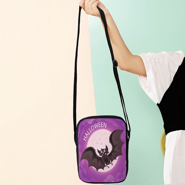 

Halloween Graphic Crossbody Bag, Multicolor