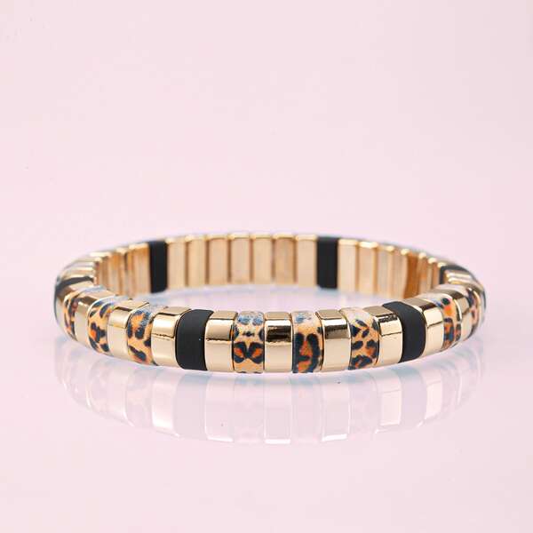 

Leopard Pattern Bangle, Multicolor