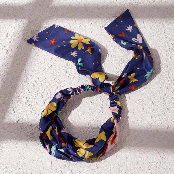 

Flower Print Hair Band, Multicolor