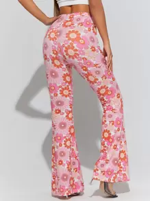 SHEIN PETITE Quần Hoa Giải trí - Nhiều màu - Xem 2