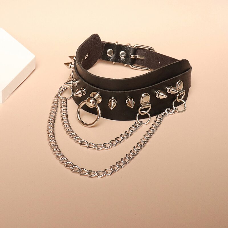 

Chain Decor Choker, Black