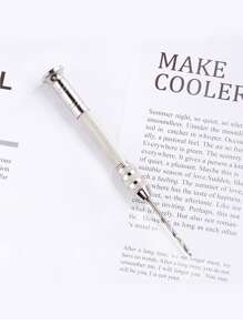 1 套用于树脂铸造模具的针式虎钳手钻，钢制手钻，带 10 个钻头（0.8-3 毫米） - 銀色 - 查看 5