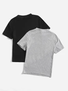 Muchica 2入組小高領T恤 - 彩色 - 查看 3