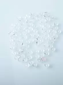 100pcs DIY Glass Crystal Beads - Clear - View 1