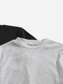 Muchica 2入組小高領T恤 - 彩色 - 查看 6