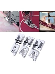 3pcs Handheld Sewing Machine Presser Foot, Sewing Machine Accessories, Presser Foot - Silver - View 3