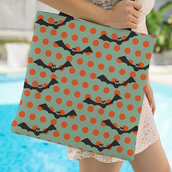 

Halloween Graphic Shopper Bag, Multicolor