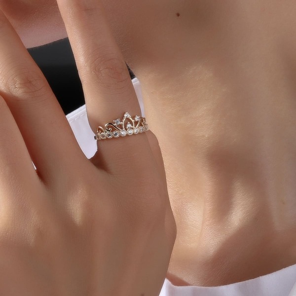 

Zircon Decor Ring, Gold
