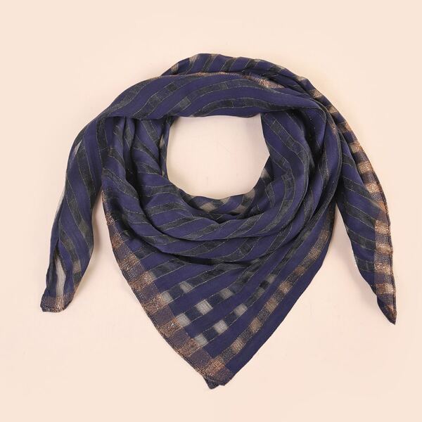 

Striped Pattern Bandana, Multicolor