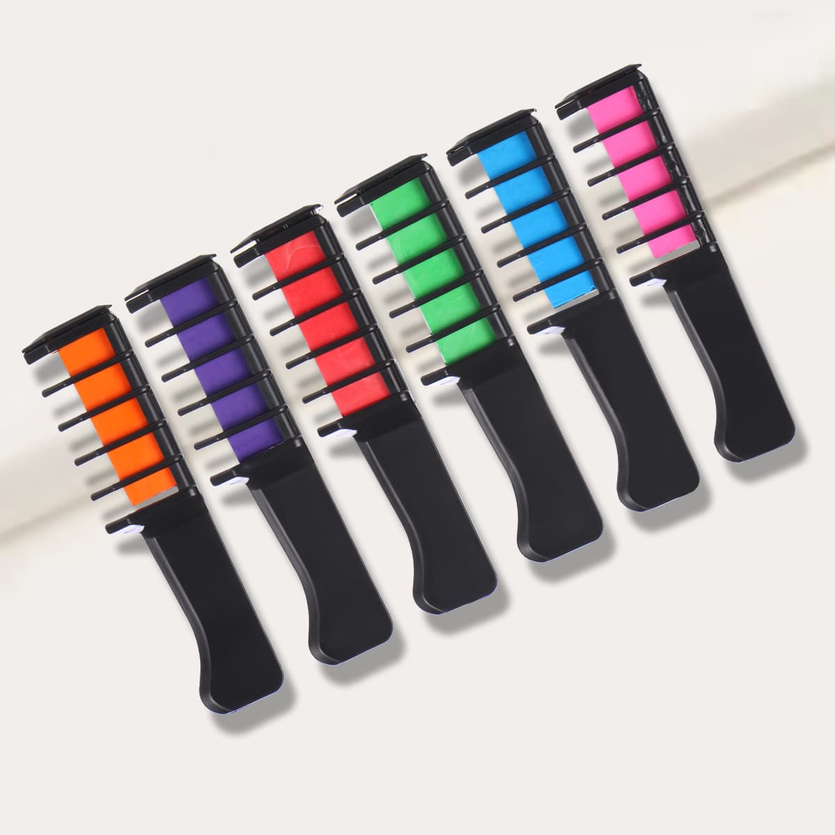 

5pcs Disposable Hair Dye Comb, Multicolor