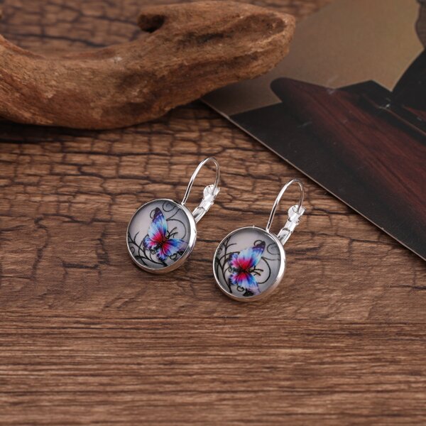 

Butterfly Decor Earrings, Multicolor