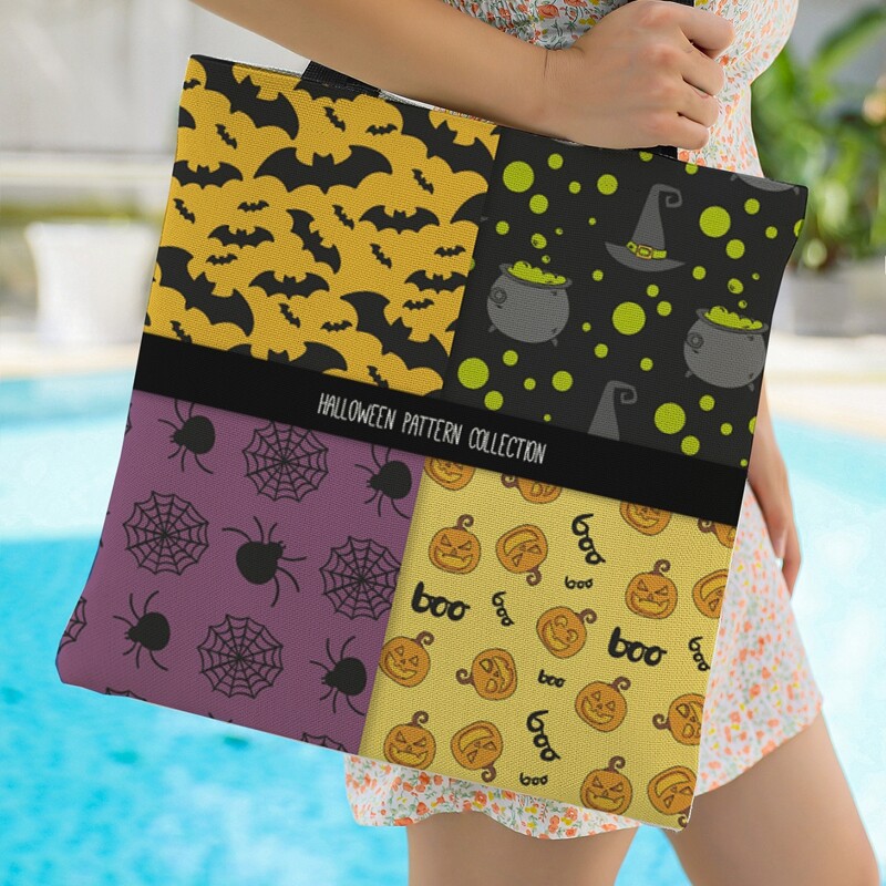 

Halloween Graphic Shopper Bag, Multicolor