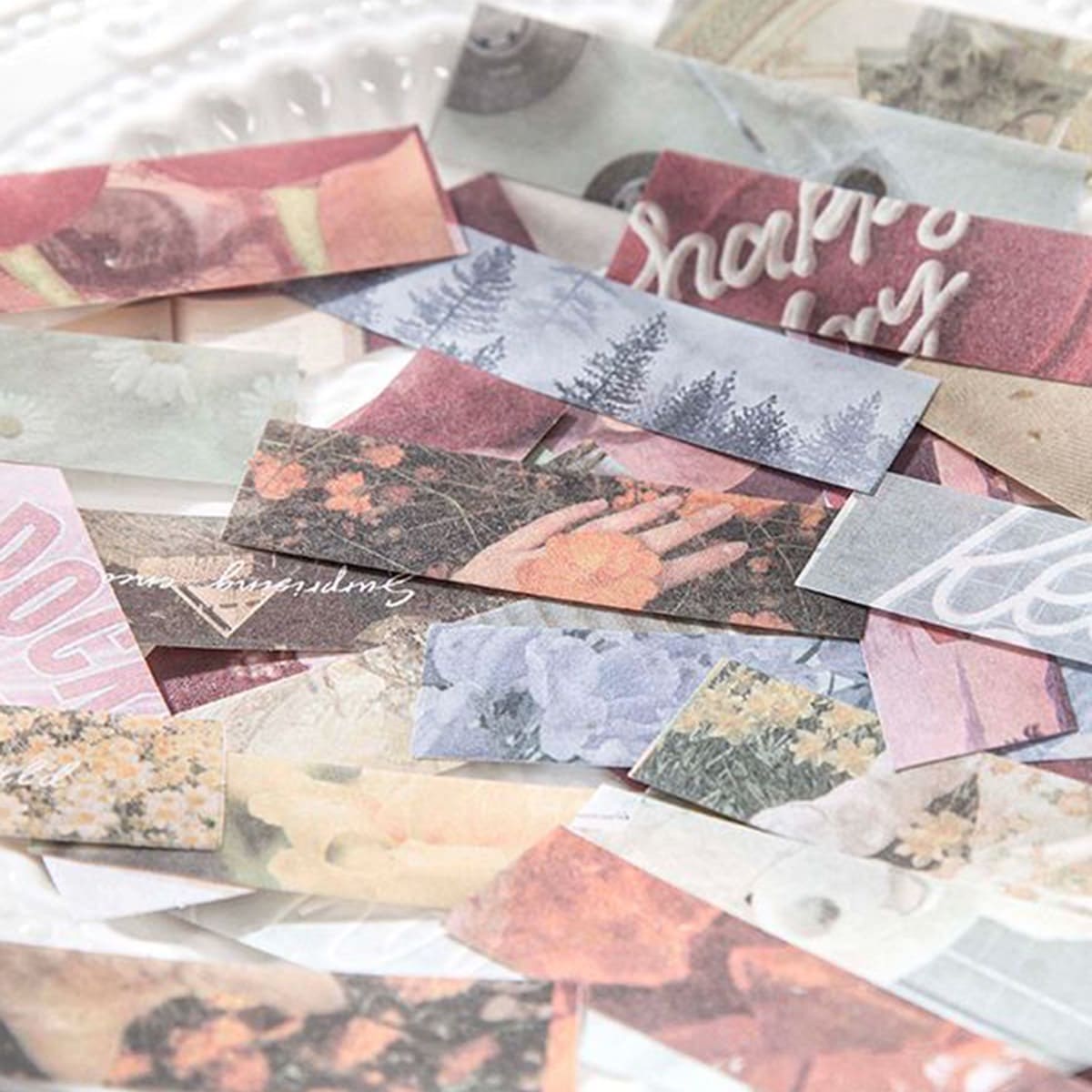 

30sheets Landscape Print Sticker, Multicolor