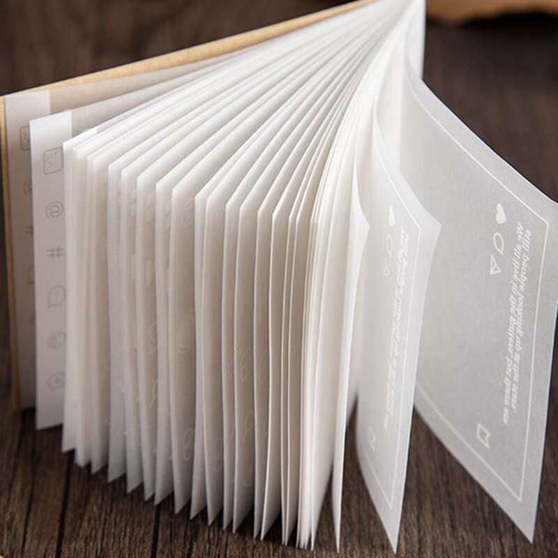 

1pc Letter Graphic Notebook, White
