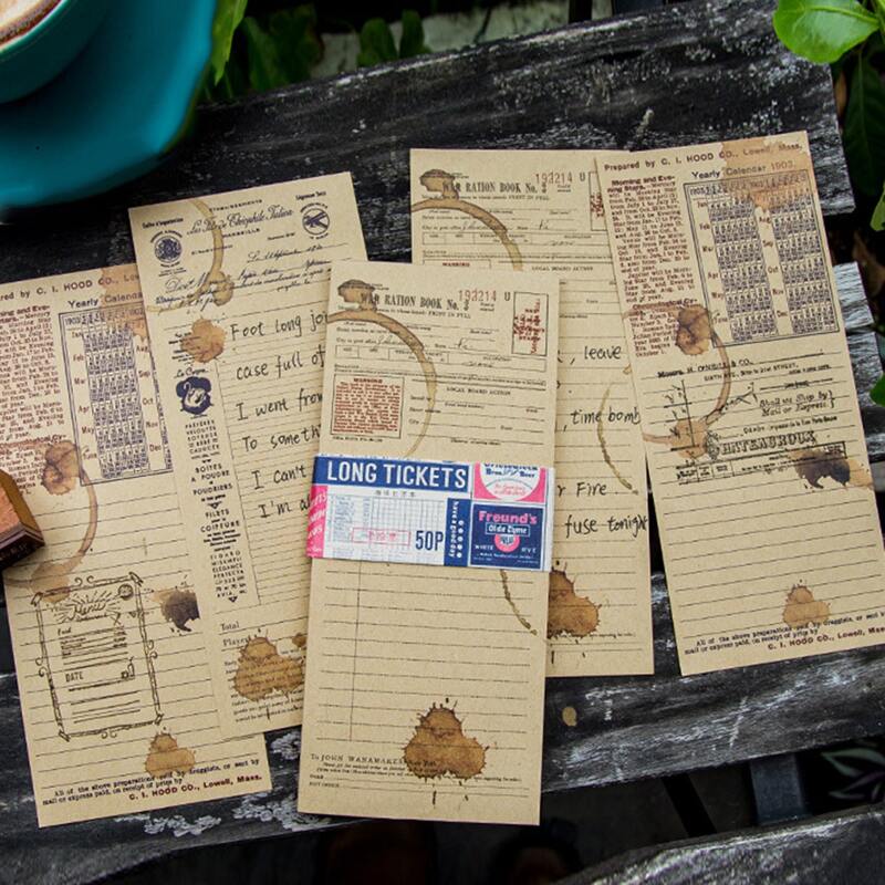 

1pc Vintage Pattern Notepad, Multicolor