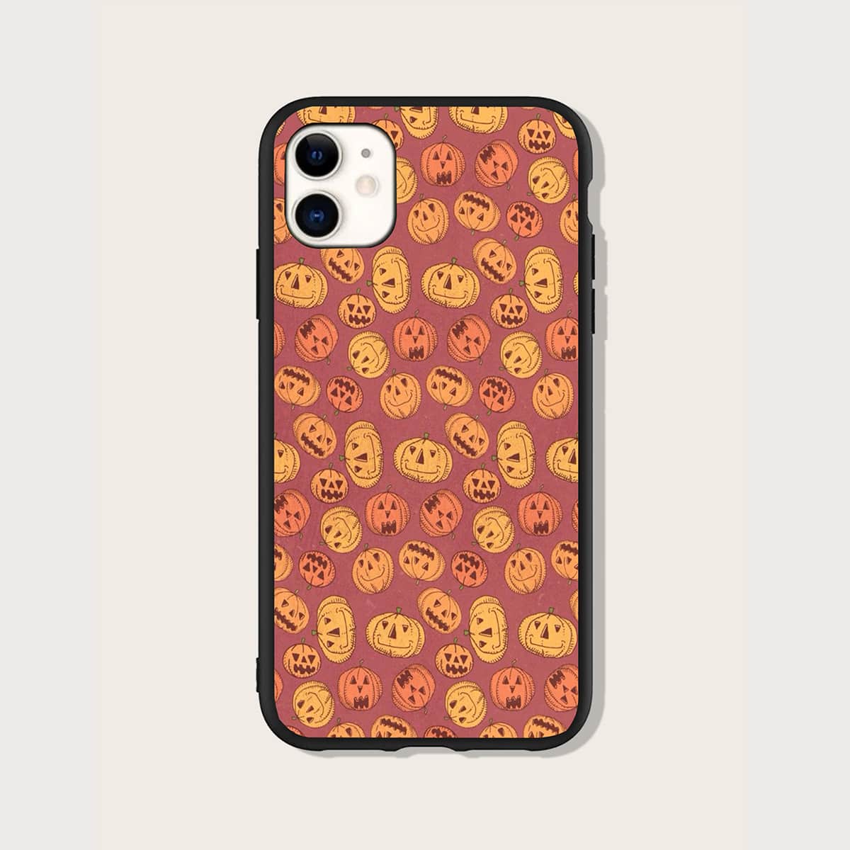 

Halloween Cartoon Graphic Phone Case, Multicolor