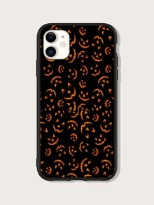 Halloween Cartoon Graphic Phone Case - Multicolor - View 1