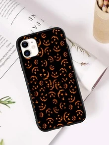 Halloween Cartoon Graphic Phone Case - Multicolor - View 2