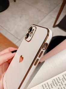 Heart Pattern Phone Case - White - View 2