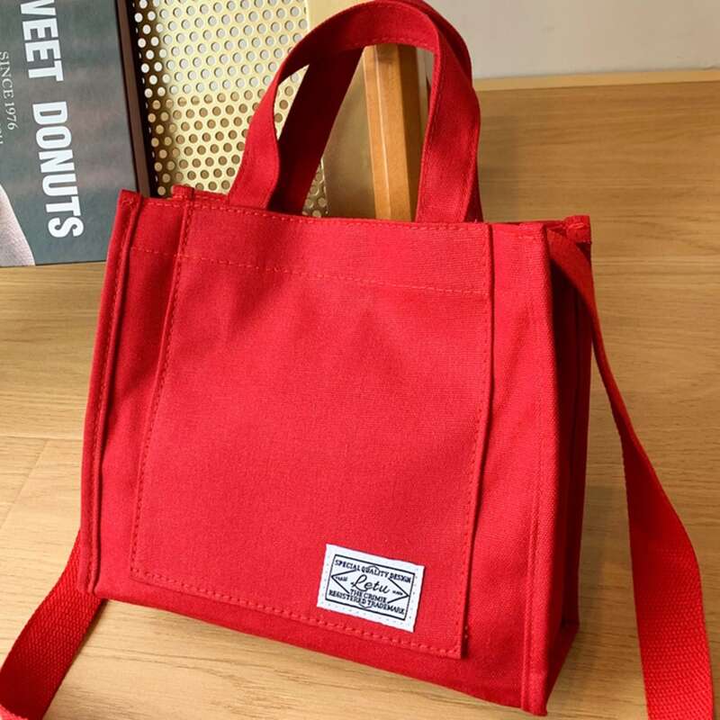

Minimalist Satchel Bag, Red