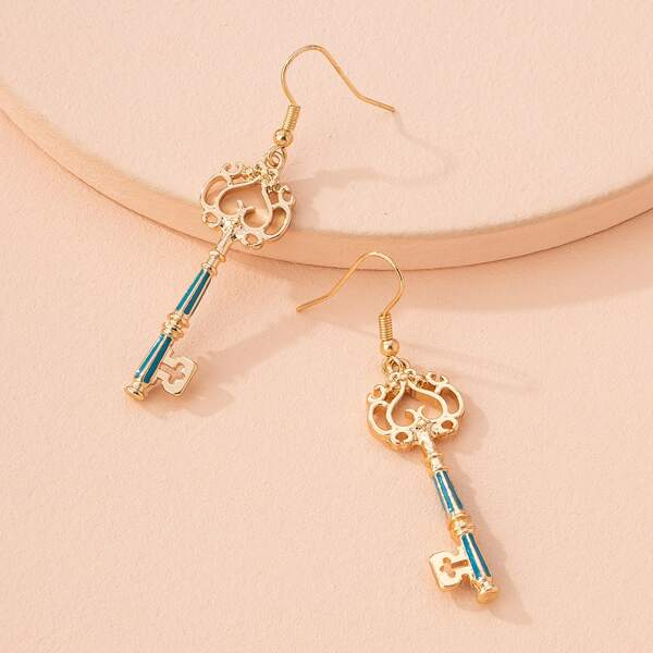 

Key Drop Earrings, Multicolor