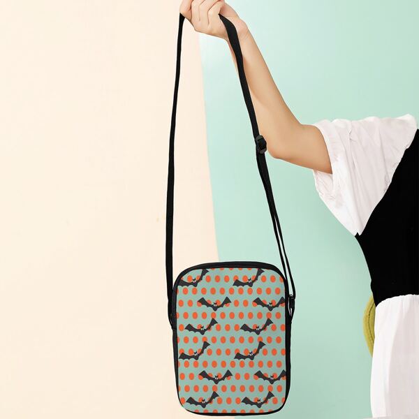 

Halloween Graphic Crossbody Bag, Multicolor
