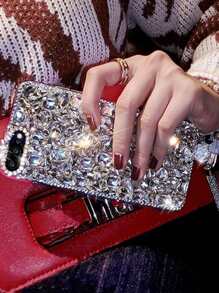 Luxury Bling Rhinestone Tassel Pendant Shockproof Phone Case Compatible With IPhone 17 Pro Max/16 Plus