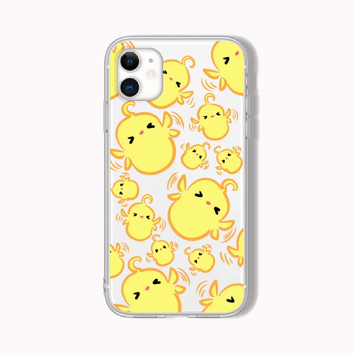 

Cartoon Chick Print Phone Case, Multicolor
