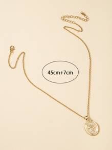 Vòng cổ hình bầu dục - Vàng - Xem 4