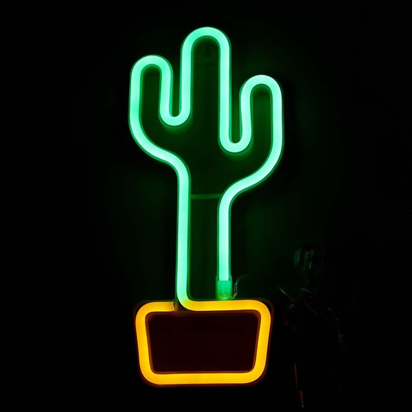 

Cactus Shaped Neon Light, Multicolor