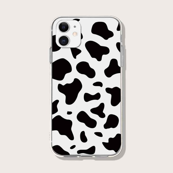 

Cow Pattern Phone Case, Black