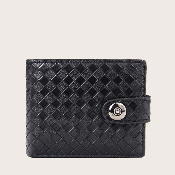 

Men Textured Small Wallet, Black