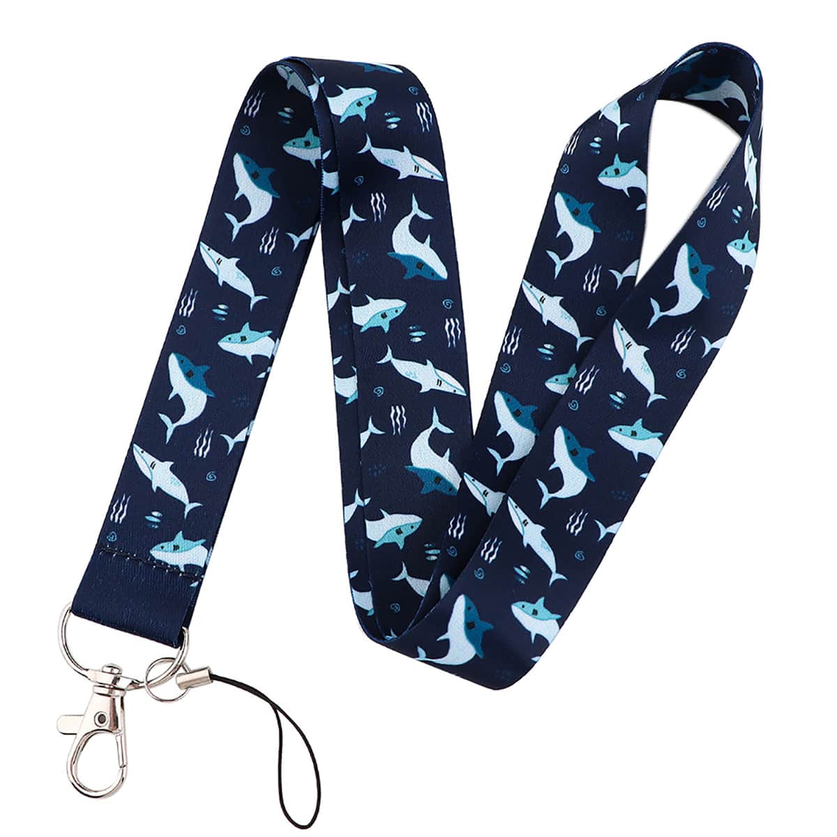 

Whale Pattern Phone Lanyard, Multicolor
